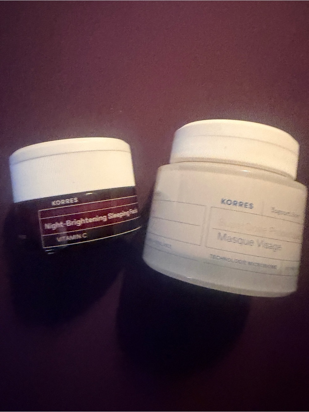 Korres Night-Brightening Sleeping Facial and Probiotic Super-Dose Face Mask